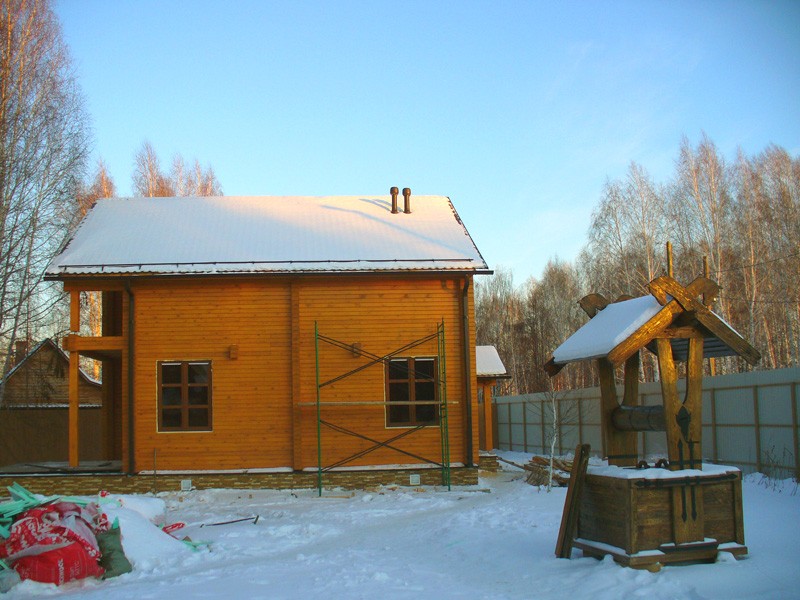 Дом и баня из профилированного бруса СНТ Гузенеево